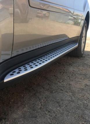 Боковые пороги oem (2 шт., алюминий) для mercedes ml w164