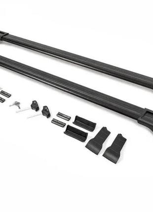 Перемычки на интегрированные рейлинги (2 шт) черный цвет для mitsubishi grandis 2003-2011 гг