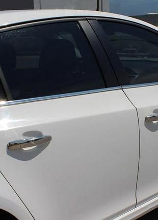 Молдинги стекол (нерж) sedan, omsaline - итальянская нержавейка для chevrolet cruze 2009-2015 гг