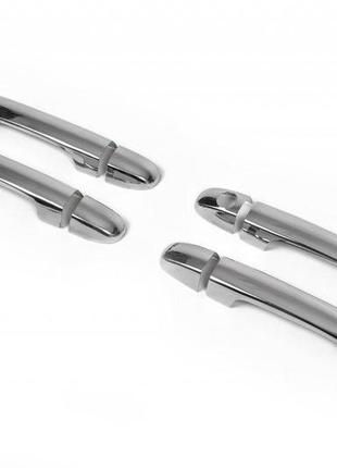 Накладки на ручки (4 шт., нерж.) carmos - турецкая сталь для kia ceed 2007-2012 гг