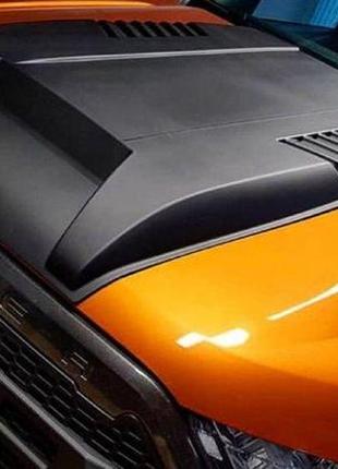 Накладка на капот v1 (abs) для ford ranger 2011-2024 гг
