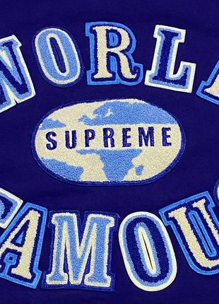 Зип-худи supreme world famous (оригинал!) hooded sweatshirt (ss20)