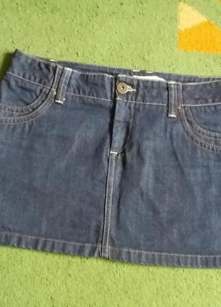 Брендовая джинсовая юбка1 фото