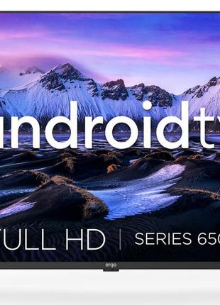 Телевизор ergo 43gfs6500 android tv диагональ 43" дюйма | смарт телевизор ergo