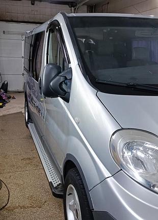 Боковые пороги x5-тип (2 шт, алюм.) длинная база для renault trafic 2001-2015 гг