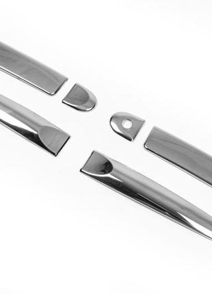 Накладки на ручки (4 шт) без чипа, carmos - турецкая сталь для nissan juke 2010-2019 гг