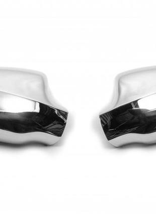 Накладки на зеркала (2 шт, нерж.) для dacia logan mcv 2013-2020 гг