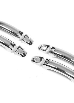 Накладки на ручки (4 шт, нерж) carmos - турецкая сталь для volkswagen amarok 2010-2021 гг