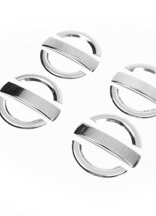 Накладки на ручки (4 шт, нерж) carmos - турецкая сталь для fiat doblo i 2001-2005 гг
