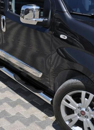 Бічні труби (2 шт., нерж) для peugeot bipper 2008-2024 рр