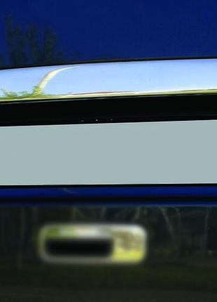 Накладка над номером (1 дверн, нерж) omsaline - итальянская нержавейка (без надписи) для volkswagen caddy