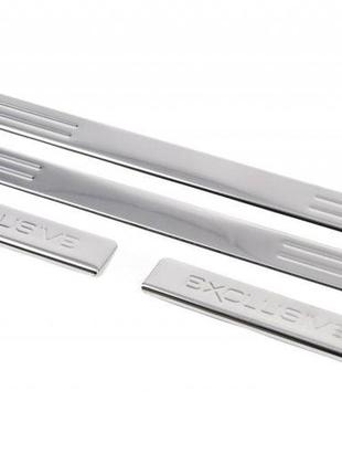 Накладки на пороги (omsa exclusive, 4 шт, нерж.)