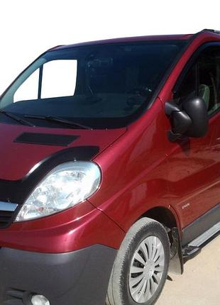 Боковые пороги rainbow (2 шт., алюминий) короткая база для opel vivaro 2001-2015 гг