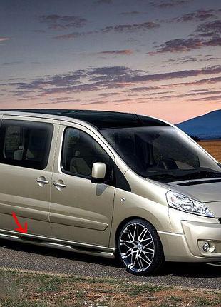 Боковые трубы bb002 (2 шт., нерж.) 60 мм, короткая база для fiat scudo 2007-2015 гг