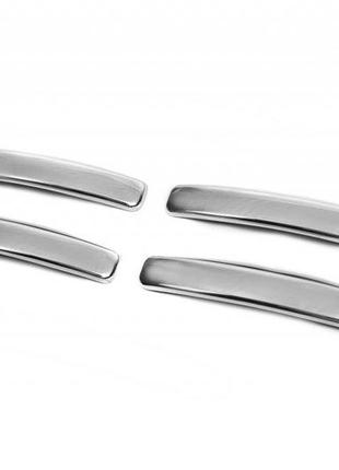Накладки на ручки (4 шт., нерж.) omsaline - итальянская нержавейка для renault duster 2008-2017 гг