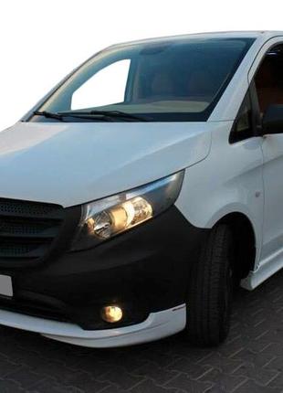 Тюнинг обвес на передний бампер (под покраску) для mercedes vito / v w447 2014-2024 гг