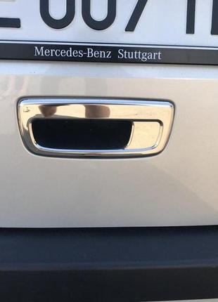 Накладка на ручку двери багажника (нерж.) carmos - турецкая сталь для renault kangoo 2008-2020 гг