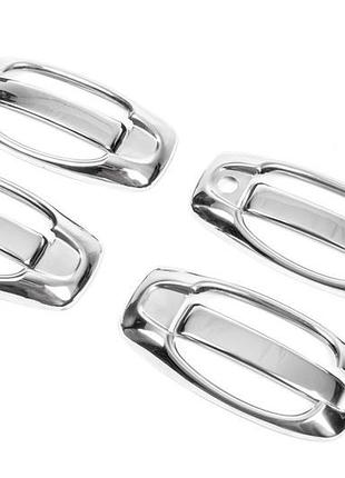 Накладки на ручки и обводки (8 шт, нерж) omsaline - итальянская нержавейка для opel combo 2012-2018 гг