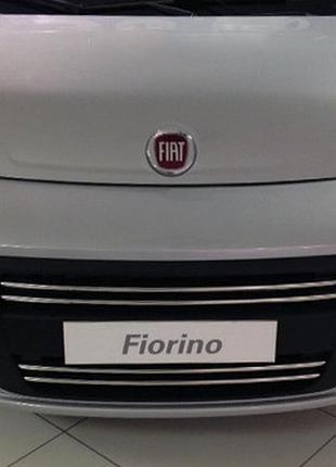 Накладка на решетку радиатора (4 част, нерж.) omsaline - итальянская нержавейка для citroen nemo 2008-2024 гг