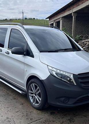 Боковые пороги maya v1 (2 шт., алюминий) короткая (short) и средняя (long) для mercedes vito / v w447