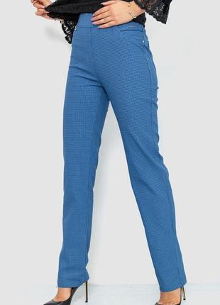 Брюки женские классические, цвет джинс, 214r3203 фото