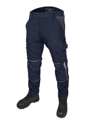 Защитные рабочие брюки flex cotton rewelly  (kedm-flex navy) синие