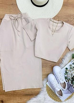 Костюм (юбка+топ) ao245