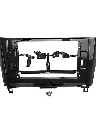 Перехідна рамка 10.1" lesko для автомобіля nissan qashqai 2014+ (tk 0328) black (k-917s)