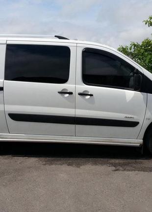 Бічні труби bb001 (2 шт., нерж) 51 мм, коротка база для fiat scudo 2007-2015 рр