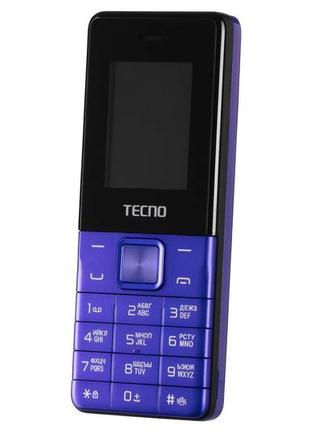 Мобильный телефон tecno t301 1.77" 2sim, 1150mah, blue3 фото