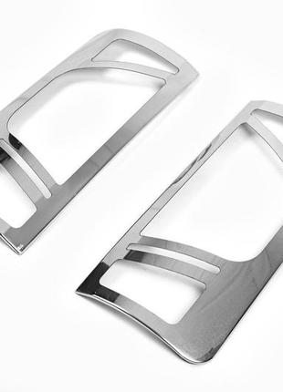 Накладки на стопы вариант №2 (2 шт, нерж) для ford connect 2010-2013 гг