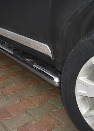 Бічні труби (2 шт., нерж.) для mitsubishi outlander 2006-2012рр