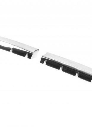 Накладки на решетку радиатора (2 част., нерж.) carmos - турецкая сталь для fiat doblo ii 2005-2010 гг