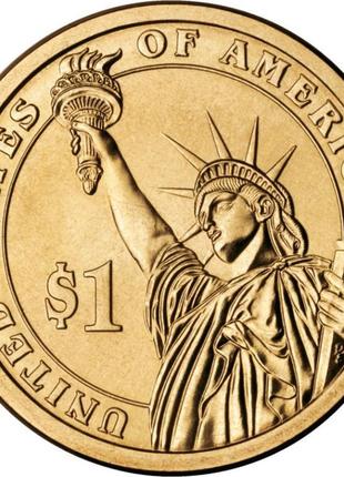 Монета сша 1 доллар 2007, 2 президент джон адамс 1797—18012 фото