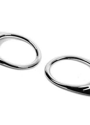 Окантовка противотуманок 2008-2014 (2 шт, пласт) для peugeot partner tepee