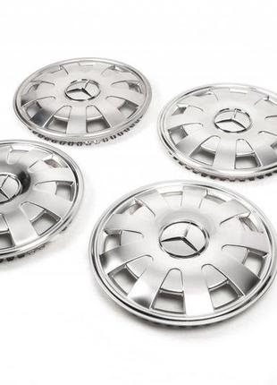 Колпаки из нержавейки лепестки (1-катковый, 4 шт) для mercedes sprinter 2006-2018 гг