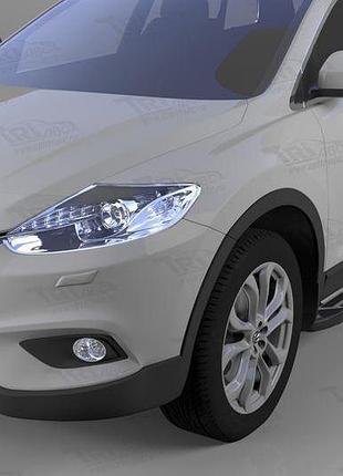 Боковые пороги sunrise (2 шт., алюминий) для mazda cx-9 2007-2016 гг
