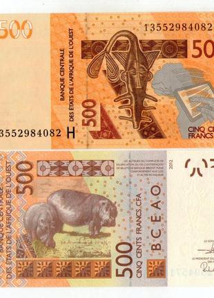 Нигер  западная африка 500 франков   unc  №378