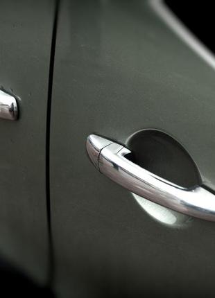 Накладки на ручки (нерж.) 3 штуки, carmos - турецька сталь для citroen berlingo 2008-2018 рр