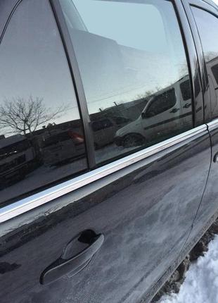 Зовнішня окантовка вікон (4 шт, нерж) carmos - турецька сталь для skoda fabia 2000-2007 рр