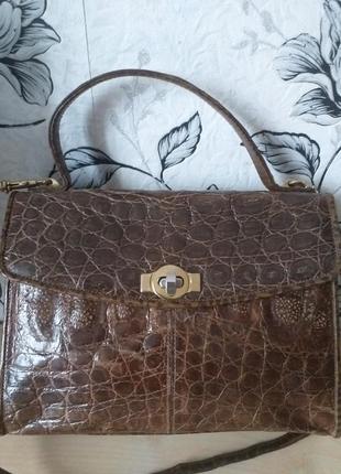 Irv vintage сумка з шкіри крокодила