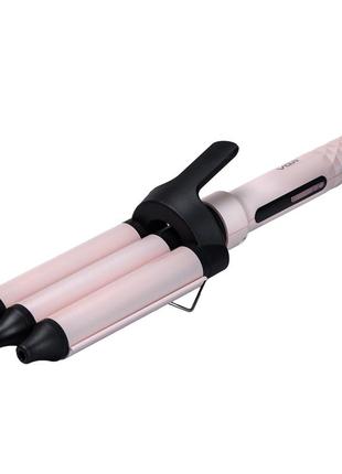 Плойка для завивки волос керамическая на 3 волны с мощностью 50 вт ku-22
