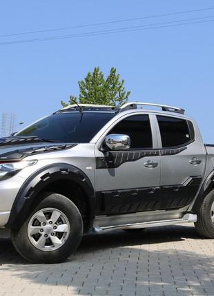 Расширители колесных арок v2 (2015-2019, eurocap) для mitsubishi l200