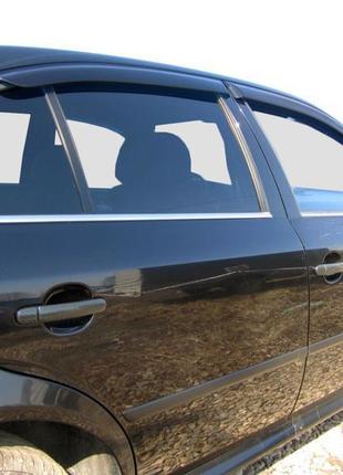 Окантовка окон (4 шт, нерж) для skoda octavia i tour a4 1996-2010