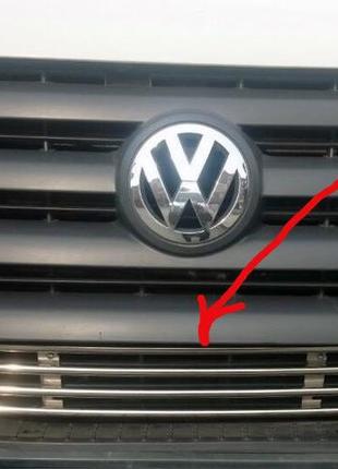 Решетка в бампер (нерж) для volkswagen crafter 2006-2017 гг
