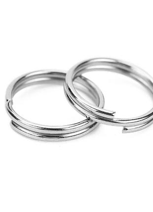 Соеденительные двойные  кольца  из нержавеющей стали для украшений 6 мм2 фото