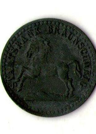 Німеччина - германия 10 пфеннингов 1921 нотгельд цинк герцогство брауншвик №1286