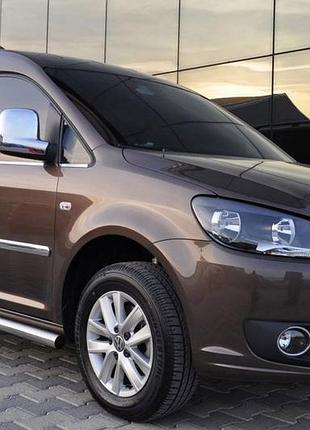 Боковые трубы bb001 (2 шт, нерж) d60, стандартная база для volkswagen caddy 2010-2015 гг