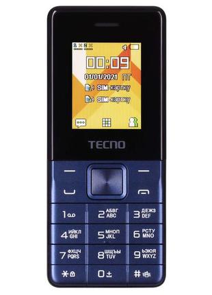 Мобільний телефон tecno t301 1.77" 2sim, 1150 mah, deep blue2 фото