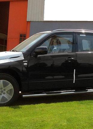 Бічні труби (2 шт., нерж) для suzuki grand vitara 2005-2017 рр